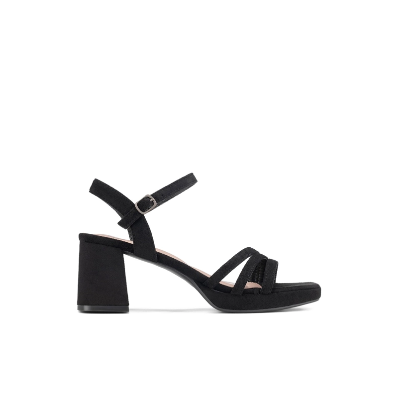 SANDALIAS CASUAL PU TEXTIL MUJER CUADRADO WEIDE YOU531B - 1