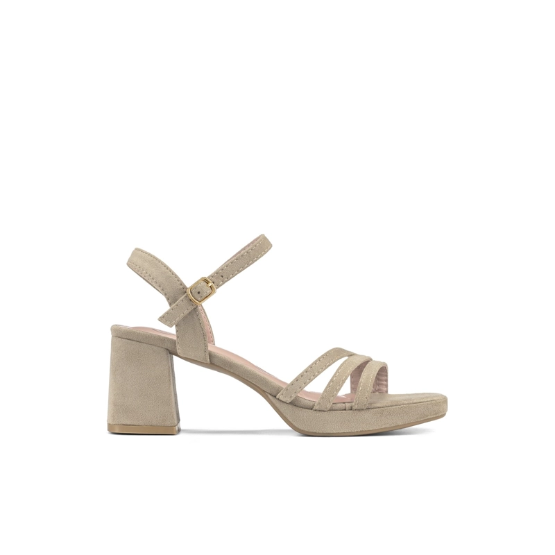 SANDALIAS CASUAL PU TEXTIL MUJER CUADRADO WEIDE YOU531B - 1