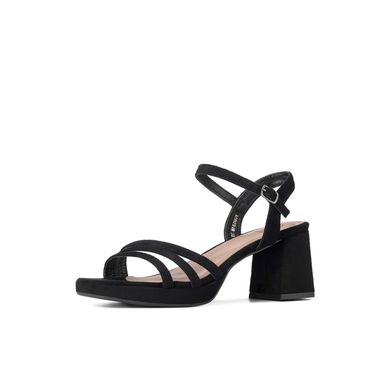 SANDALIAS CASUAL PU TEXTIL MUJER CUADRADO WEIDE YOU531B - 2