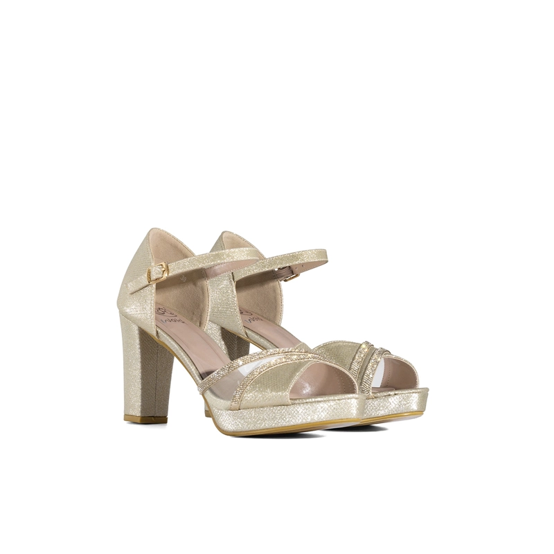 SANDALIAS FORMAL PU GLITTER MUJER CUADRADO WEIDE YOU587 - 3