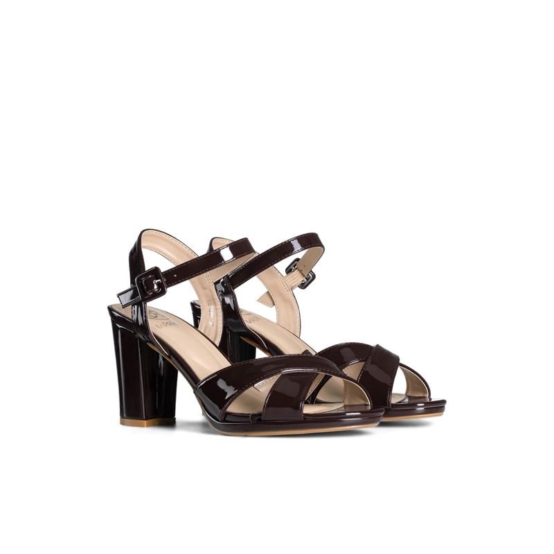 SANDALIAS CASUAL PU ACHAROLADO MUJER CUADRADO WEIDE YOU586 - 3