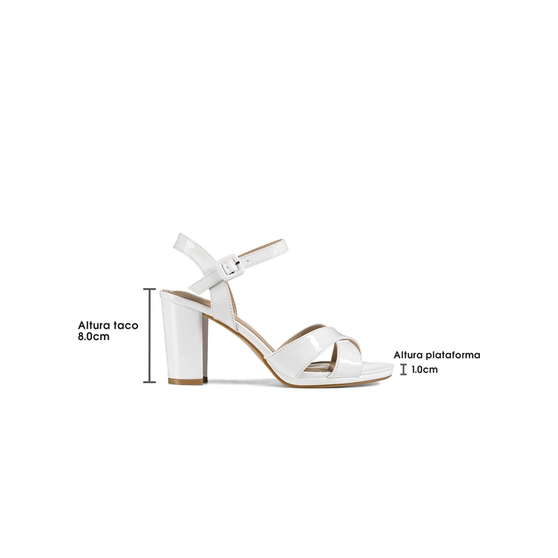 SANDALIAS CASUAL PU ACHAROLADO MUJER CUADRADO WEIDE YOU586 - 4