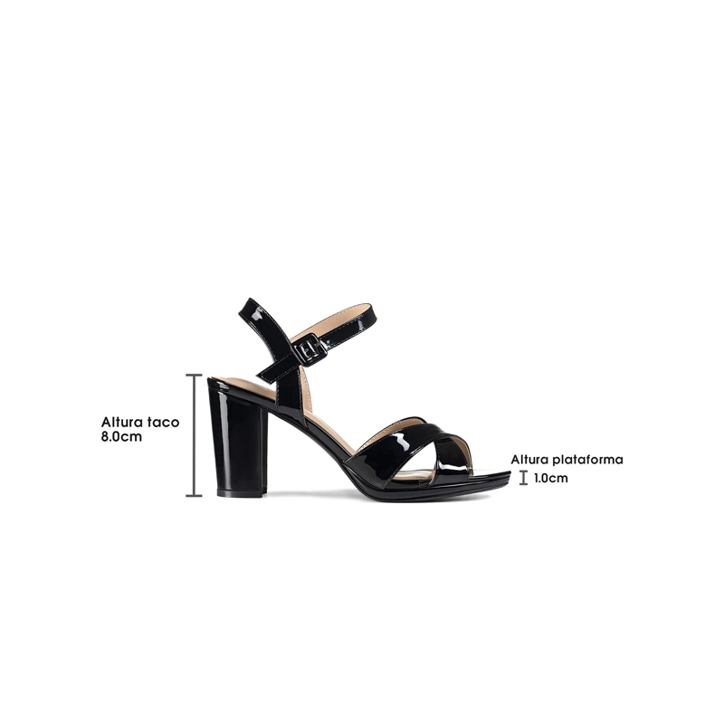 SANDALIAS CASUAL PU ACHAROLADO MUJER CUADRADO WEIDE YOU586 - 4