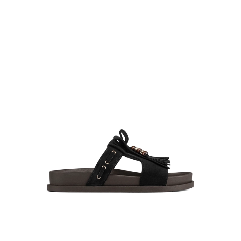 SANDALIA TIPO CHALA PU TEXTIL MUJER PLANO WEIDE QIU511 - 1