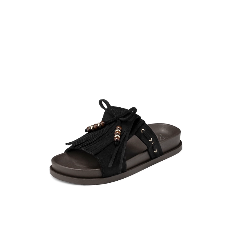 SANDALIA TIPO CHALA PU TEXTIL MUJER PLANO WEIDE QIU511 - 2
