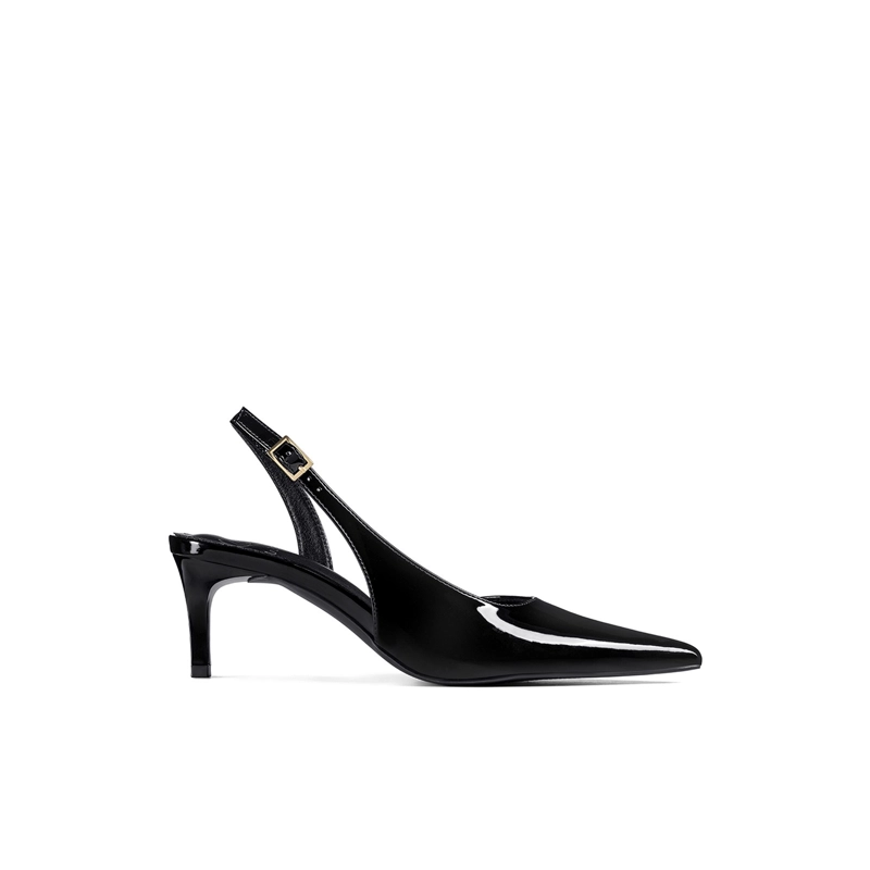 ZAPATOS TACO CASUAL PU ACHAROLADO MUJER AGUJA WEIDE QIU522 - 1