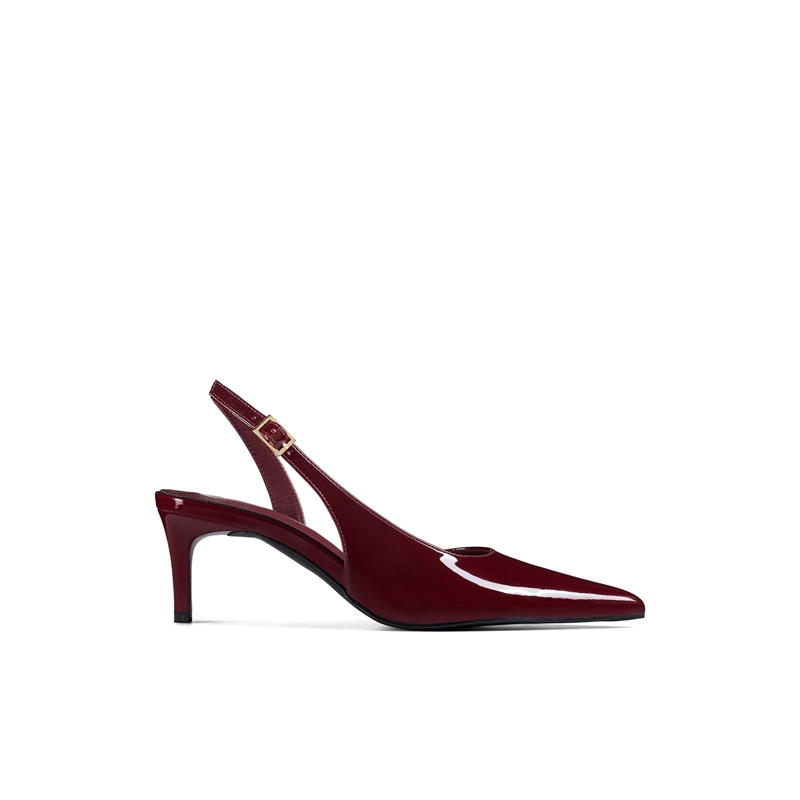 ZAPATOS TACO CASUAL PU ACHAROLADO MUJER AGUJA WEIDE QIU522 - 1