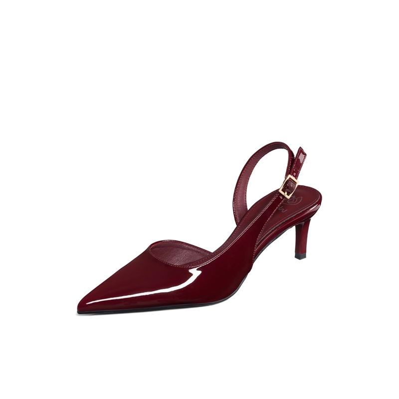 ZAPATOS TACO CASUAL PU ACHAROLADO MUJER AGUJA WEIDE QIU522 - 2