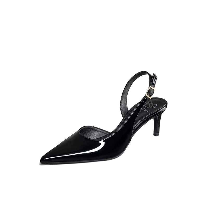 ZAPATOS TACO CASUAL PU ACHAROLADO MUJER AGUJA WEIDE QIU522 - 2