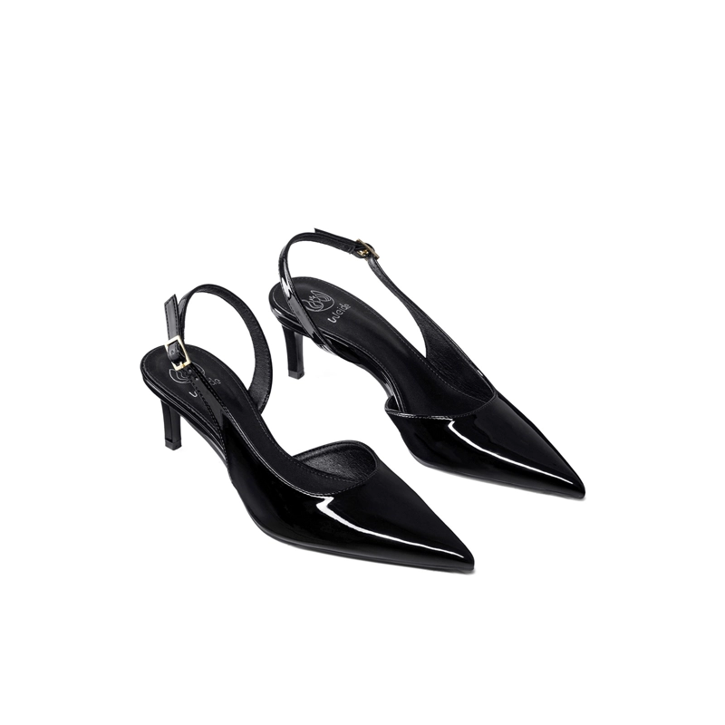ZAPATOS TACO CASUAL PU ACHAROLADO MUJER AGUJA WEIDE QIU522 - 3