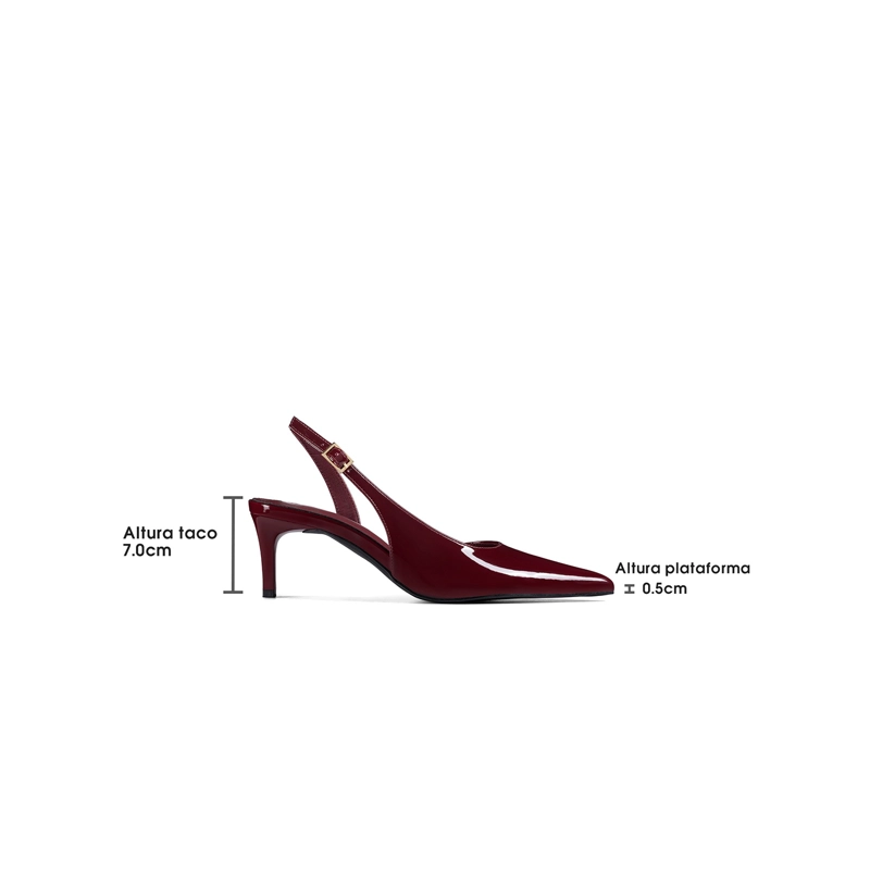 ZAPATOS TACO CASUAL PU ACHAROLADO MUJER AGUJA WEIDE QIU522 - 4