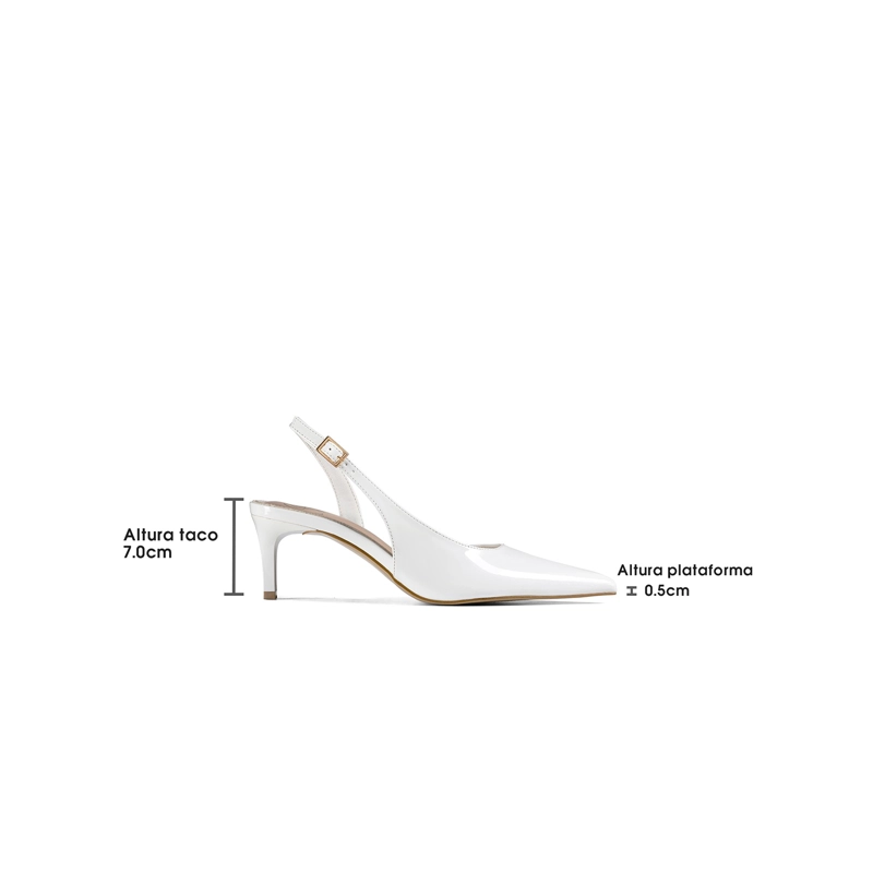 ZAPATOS TACO CASUAL PU ACHAROLADO MUJER AGUJA WEIDE QIU522 - 4