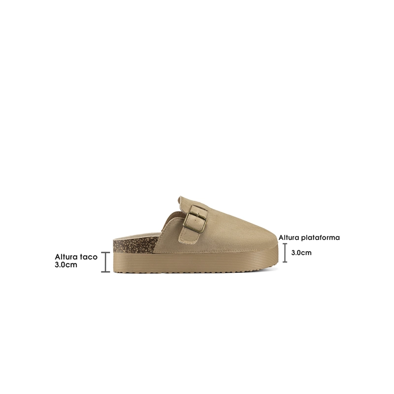 ZUECO PU TEXTIL MUJER PLATAFORMA WEIDE QIU530 - 4