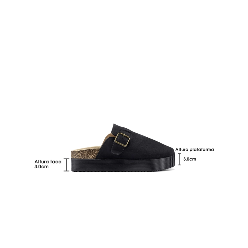 ZUECO PU TEXTIL MUJER PLATAFORMA WEIDE QIU530 - 4