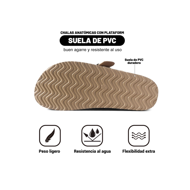 ZUECO PU TEXTIL MUJER PLATAFORMA WEIDE QIU530 - 5