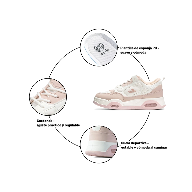 ZAPATILLAS PU MUJER PLATAFORMA WEIDE JLL63 - 5