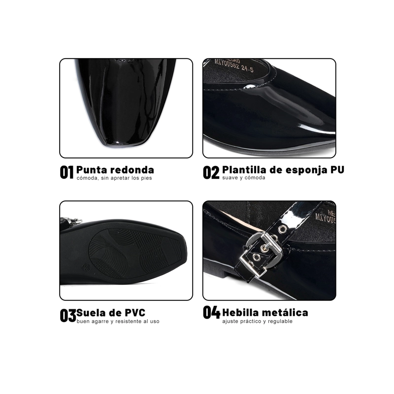 BALLERINAS PU ACHAROLADO MUJER PLANO WEIDE YOU582 - 5