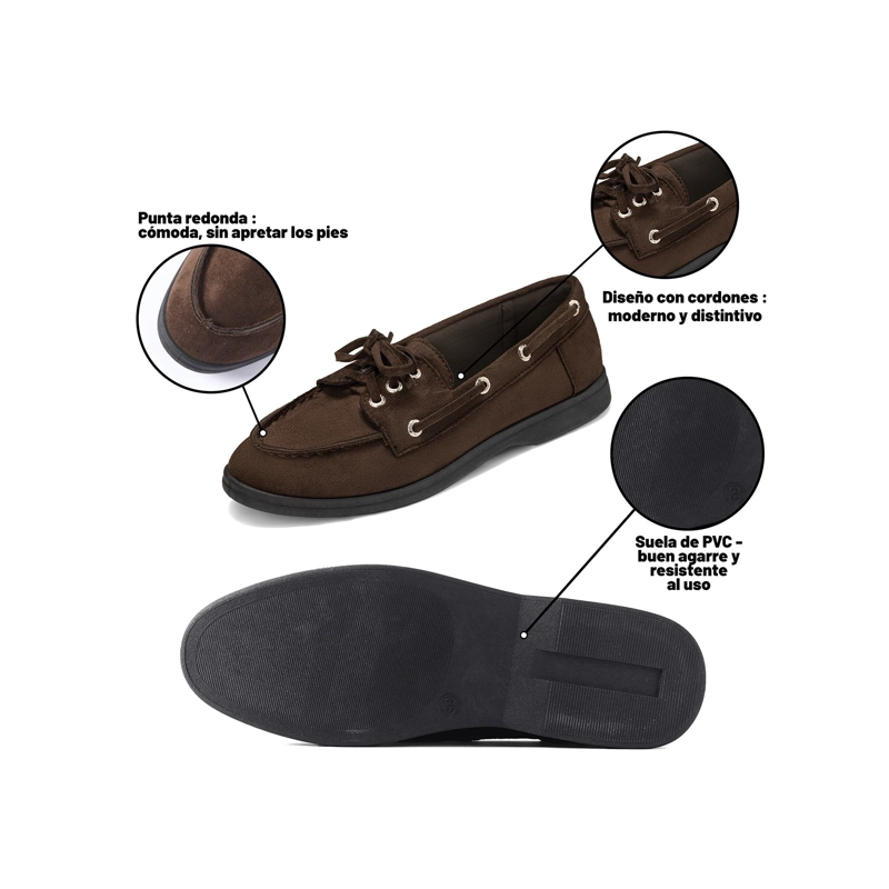 MOCASINES PU TEXTIL MUJER PLANO WEIDE YOU583 - 6