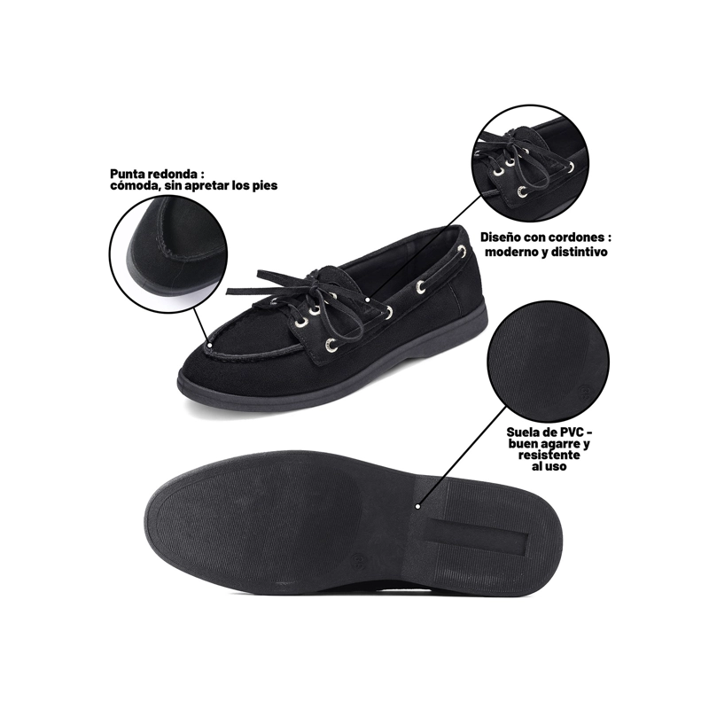 MOCASINES PU TEXTIL MUJER PLANO WEIDE YOU583 - 6