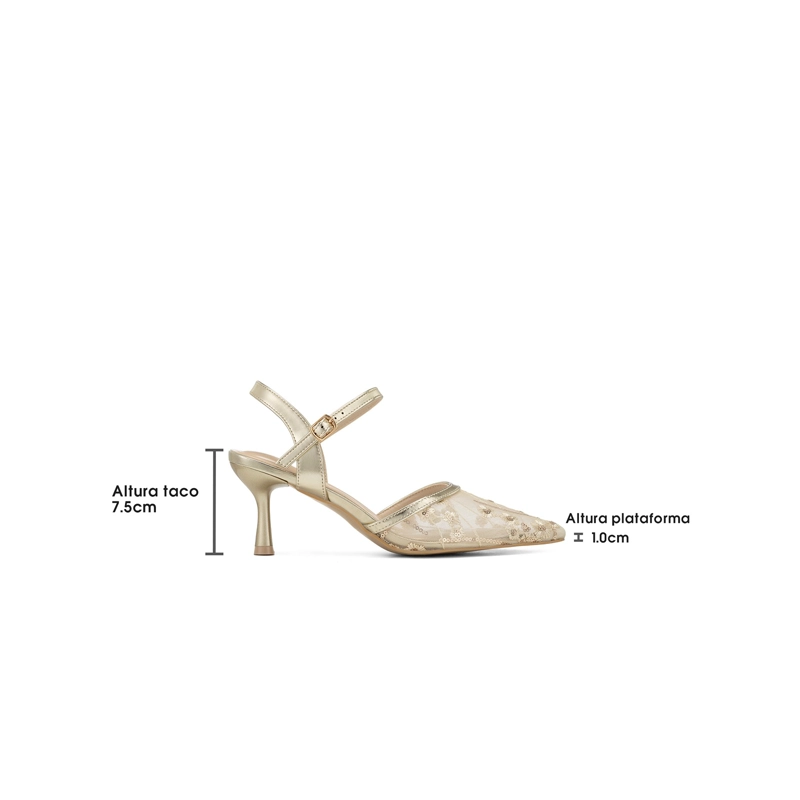 ZAPATOS TACO MALLA PU MUJER AGUJA WEIDE QIU527 - 4