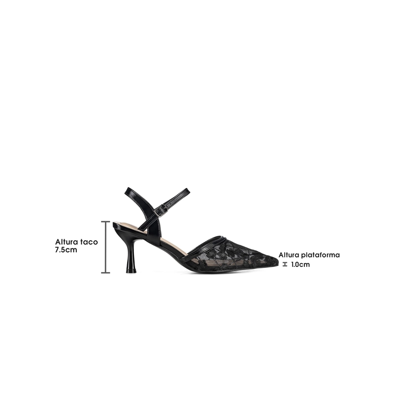 ZAPATOS TACO MALLA PU MUJER AGUJA WEIDE QIU527 - 4