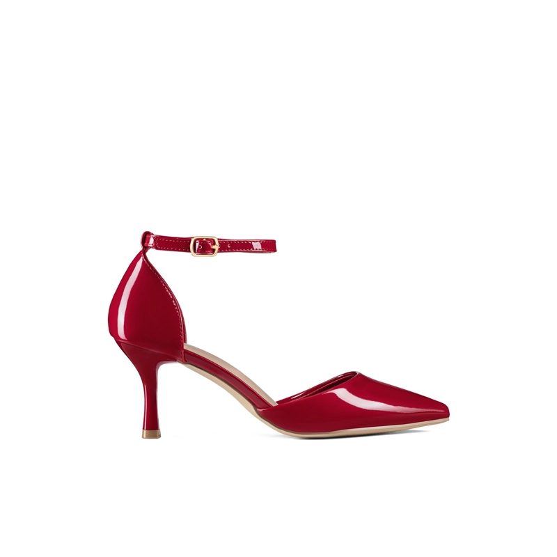 ZAPATOS TACO PU ACHAROLADO MUJER AGUJA WEIDE QIU506B - 1