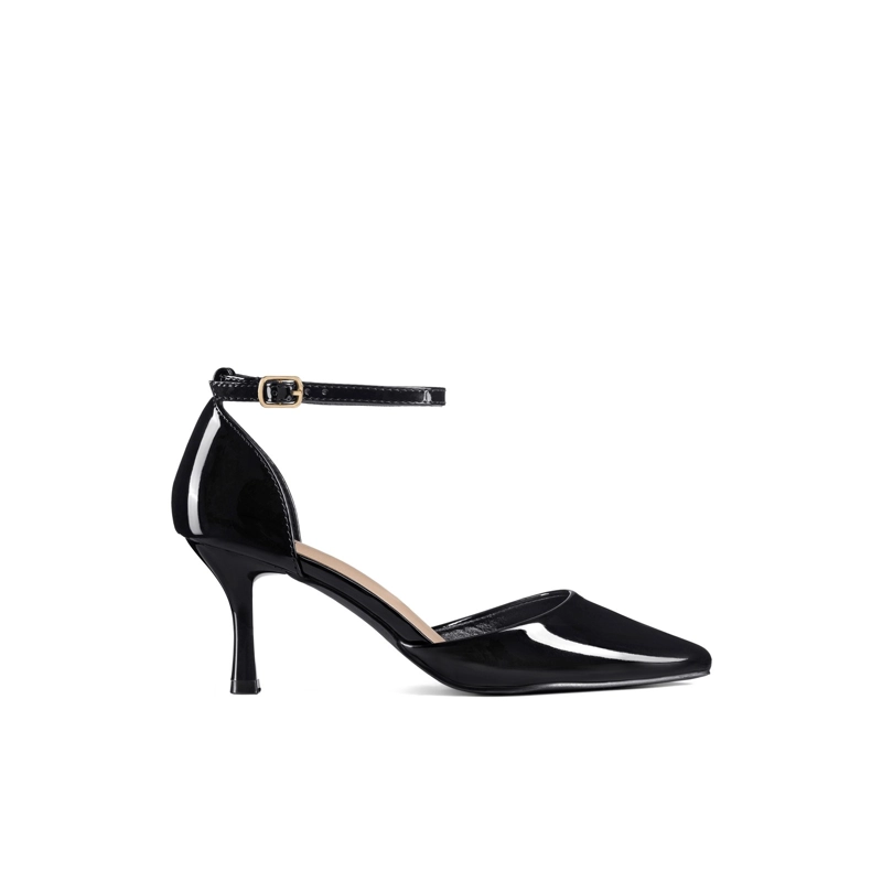 ZAPATOS TACO PU ACHAROLADO MUJER AGUJA WEIDE QIU506B - 1
