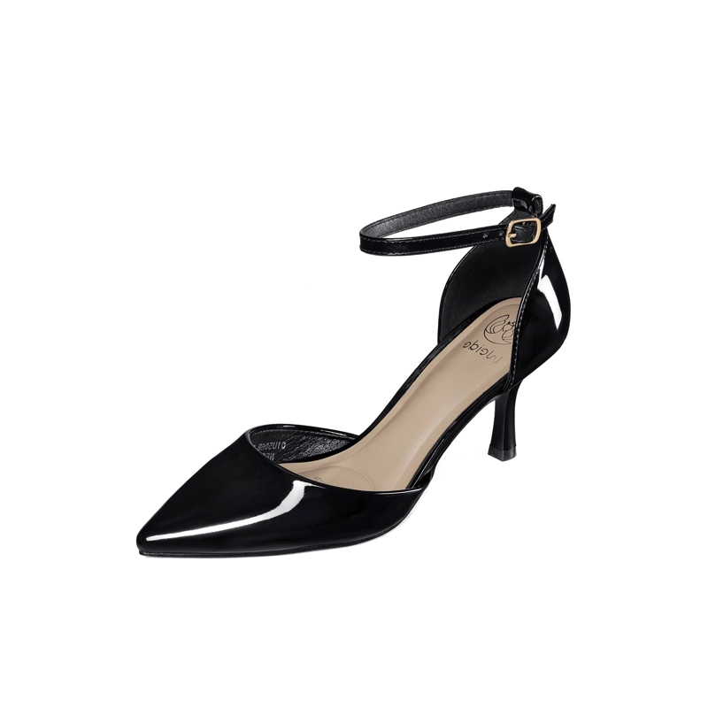 ZAPATOS TACO PU ACHAROLADO MUJER AGUJA WEIDE QIU506B - 2