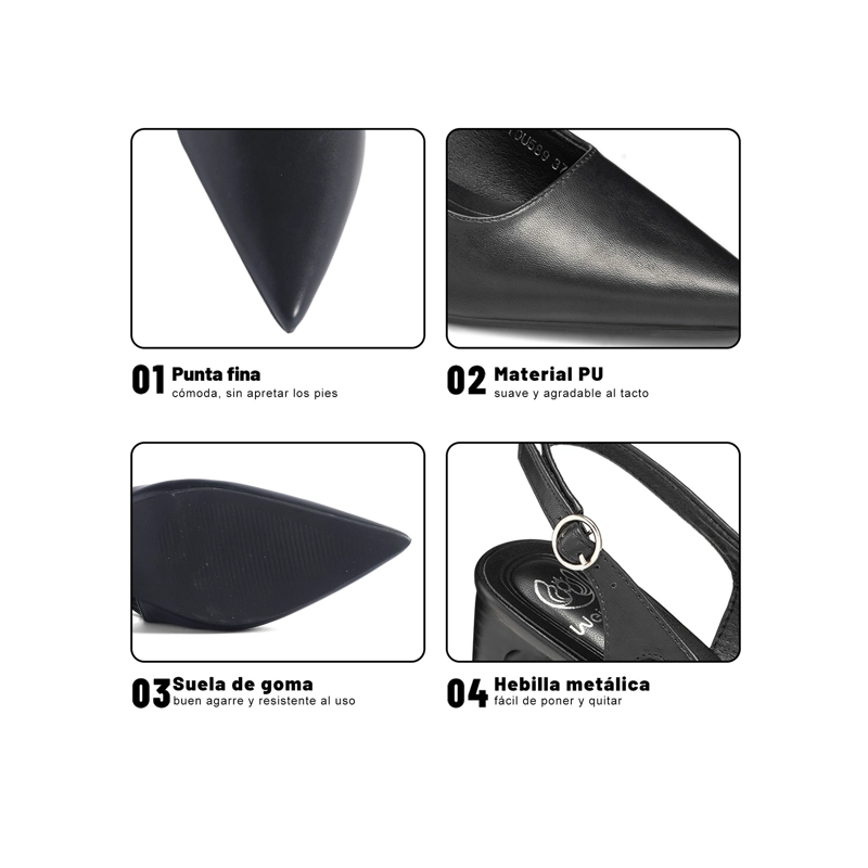 ZAPATOS TACO PU MUJER CUADRADO WEIDE YOU589 - 5