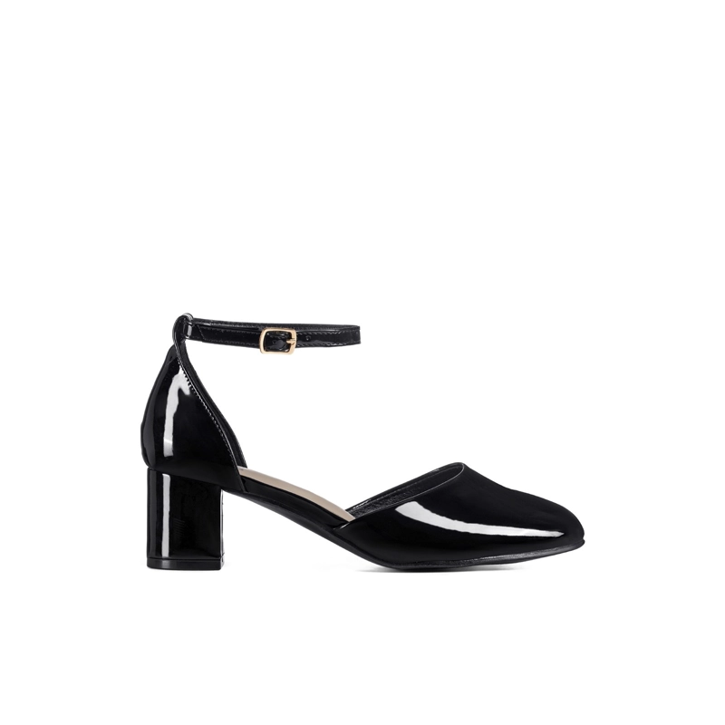 ZAPATOS TACO PU ACHAROLADO MUJER CUADRADO WEIDE GH225 - 1