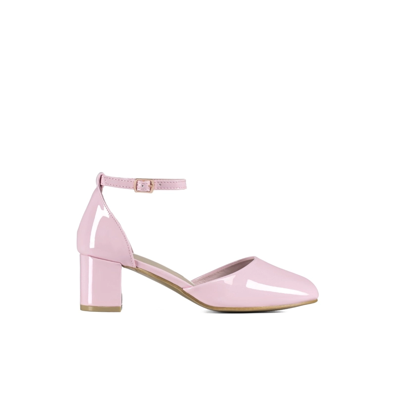 ZAPATOS TACO PU ACHAROLADO MUJER CUADRADO WEIDE GH225 Rosa 37