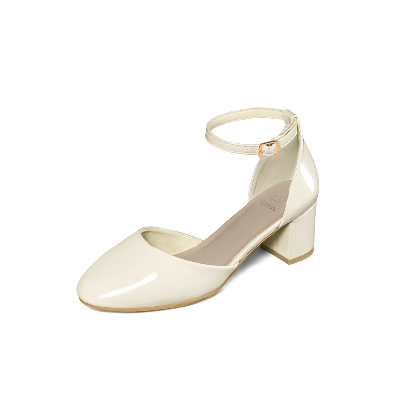 ZAPATOS TACO PU ACHAROLADO MUJER CUADRADO WEIDE GH225 - 2