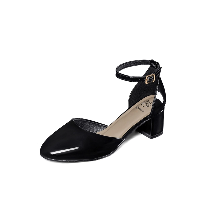 ZAPATOS TACO PU ACHAROLADO MUJER CUADRADO WEIDE GH225 - 2