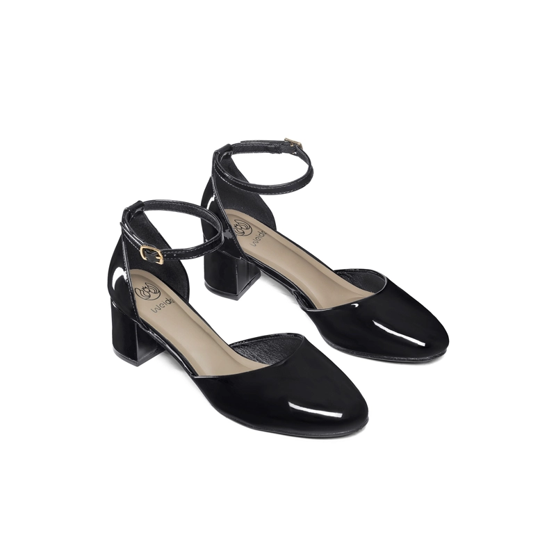 ZAPATOS TACO PU ACHAROLADO MUJER CUADRADO WEIDE GH225 - 3