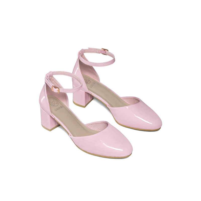 ZAPATOS TACO PU ACHAROLADO MUJER CUADRADO WEIDE GH225 - 3