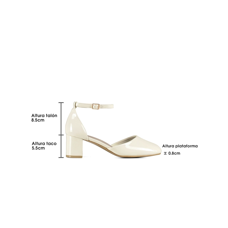 ZAPATOS TACO PU ACHAROLADO MUJER CUADRADO WEIDE GH225 - 4