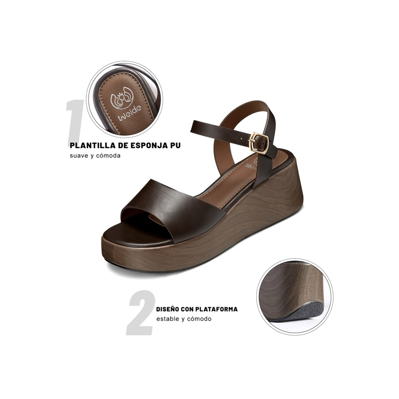 SANDALIAS CASUAL PU MUJER PLATAFORMA WEIDE HY21 - 6