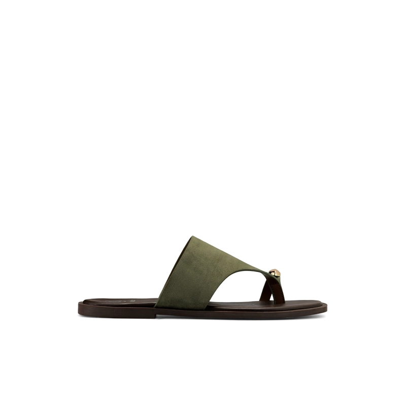 SANDALIA TIPO CHALA PU TEXTIL MUJER PLANO WEIDE HY26 Verde 41