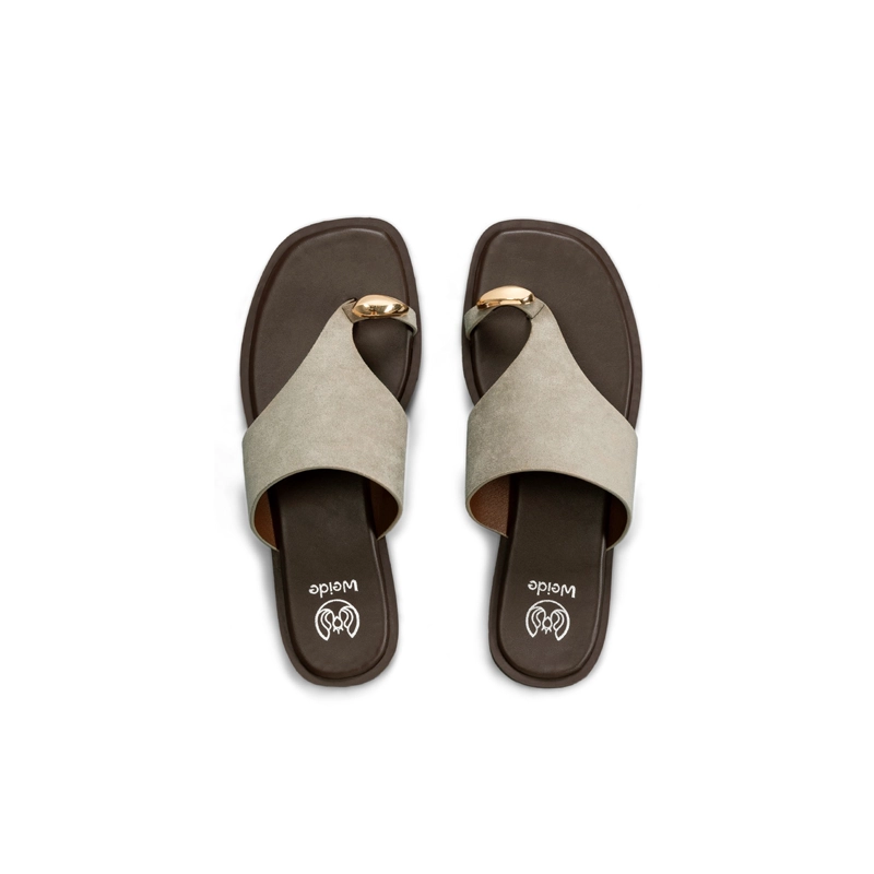 SANDALIA TIPO CHALA PU TEXTIL MUJER PLANO WEIDE HY26 - 3