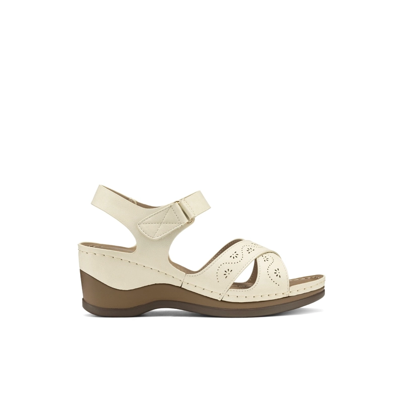 SANDALIAS PU MUJER TACO CUÑA WEIDE JS83 - 1