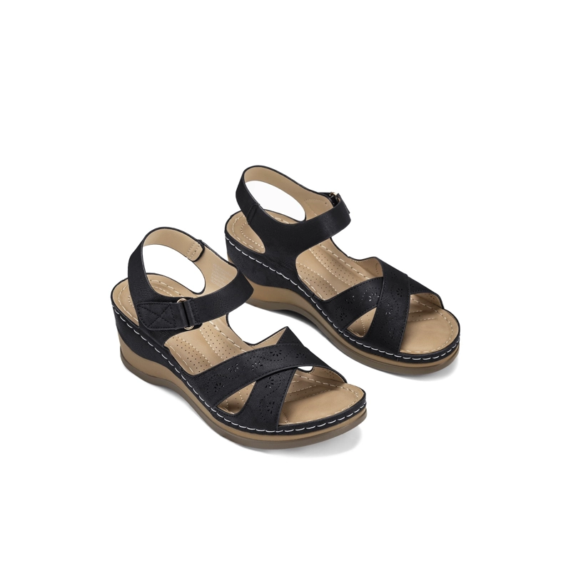 SANDALIAS PU MUJER TACO CUÑA WEIDE JS83 - 3