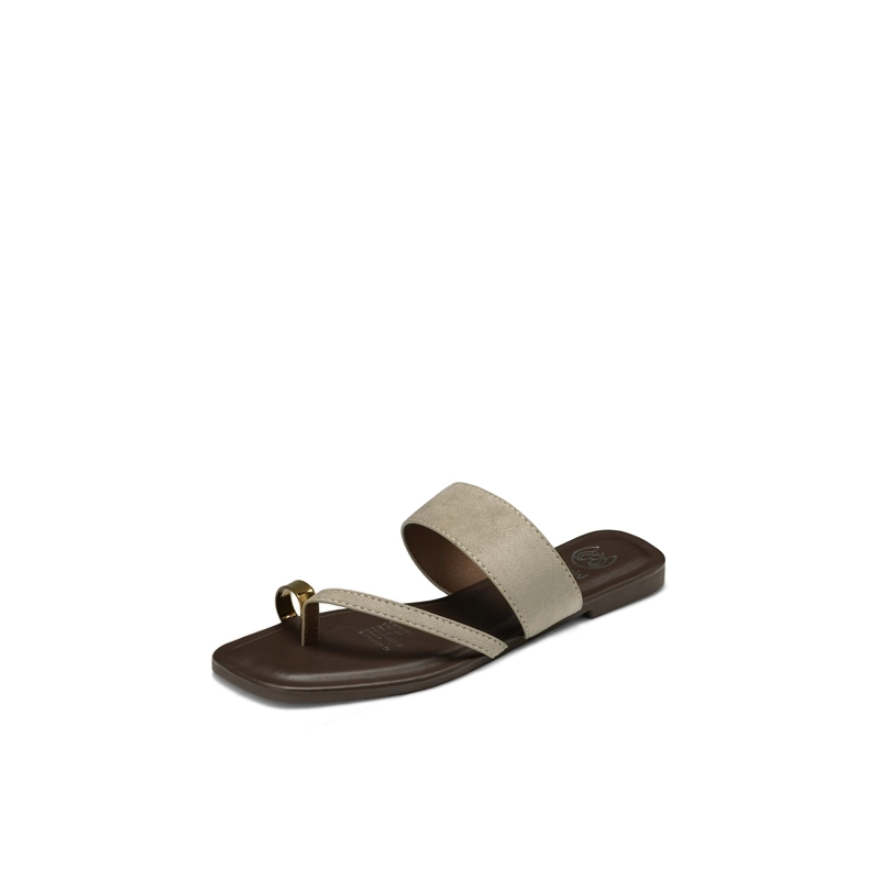 SANDALIA TIPO CHALA PU TEXTIL MUJER PLANO WEIDE HY25 - 2