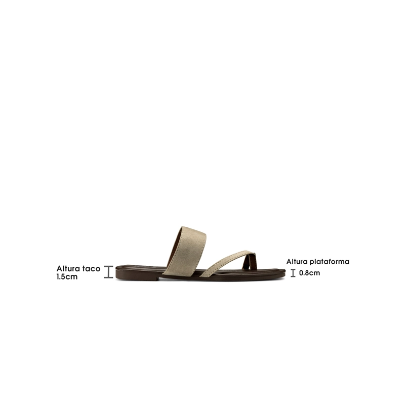 SANDALIA TIPO CHALA PU TEXTIL MUJER PLANO WEIDE HY25 - 4