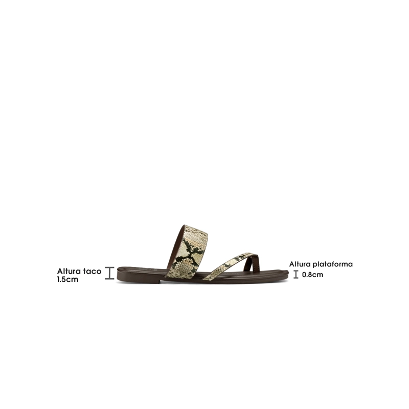 SANDALIA TIPO CHALA PU TEXTIL MUJER PLANO WEIDE HY25 - 4
