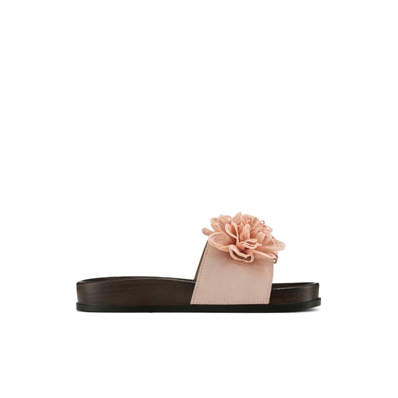 SANDALIA TIPO CHALA PU TEXTIL MUJER PLANO WEIDE HY22 - 1