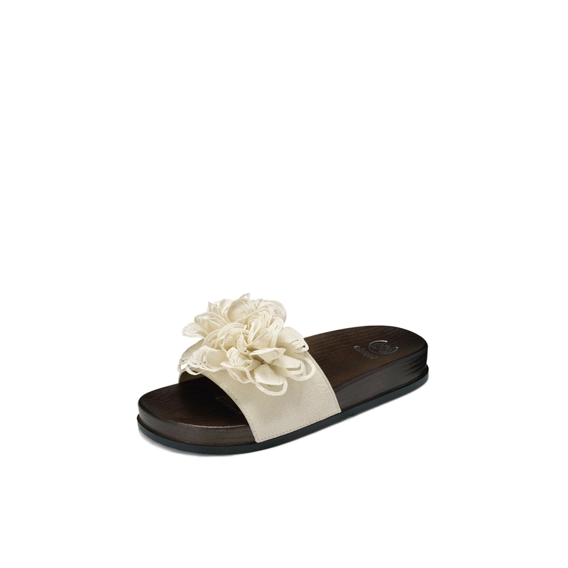 SANDALIA TIPO CHALA PU TEXTIL MUJER PLANO WEIDE HY22 - 2