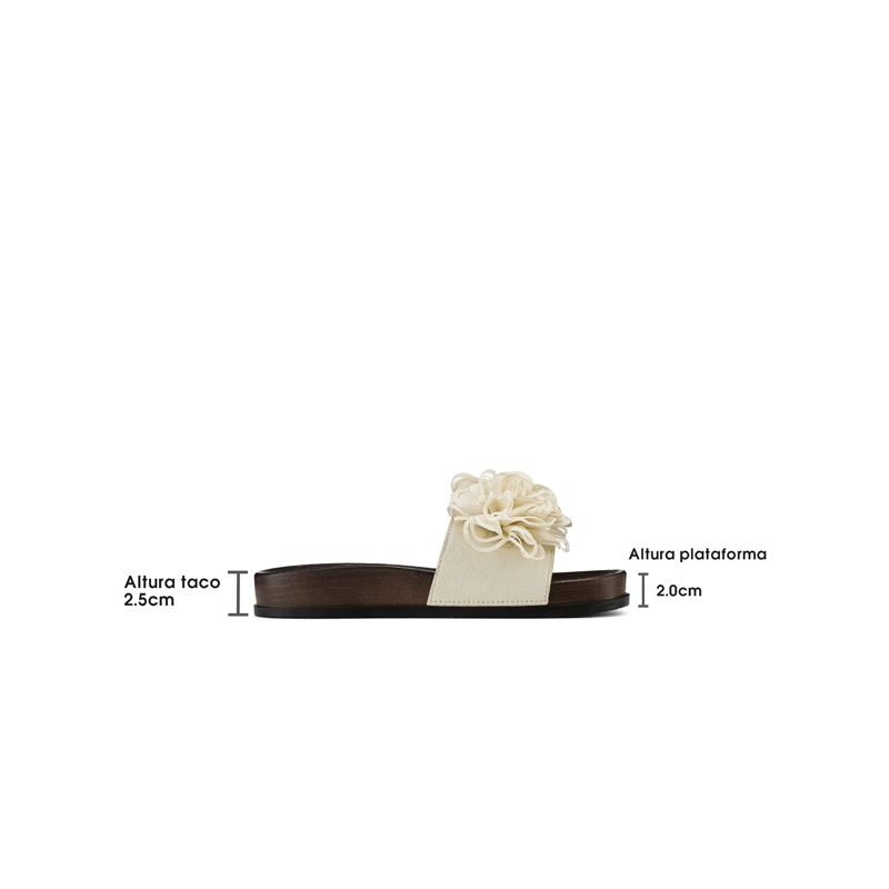 SANDALIA TIPO CHALA PU TEXTIL MUJER PLANO WEIDE HY22 - 4