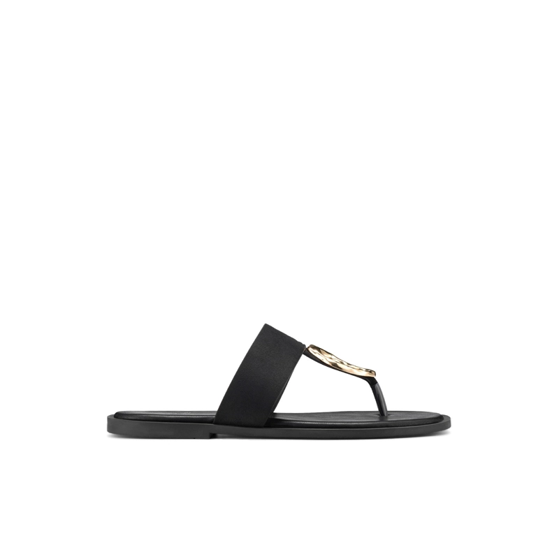 SANDALIA TIPO CHALA PU TEXTIL MUJER PLANO WEIDE HY23 Negro 39