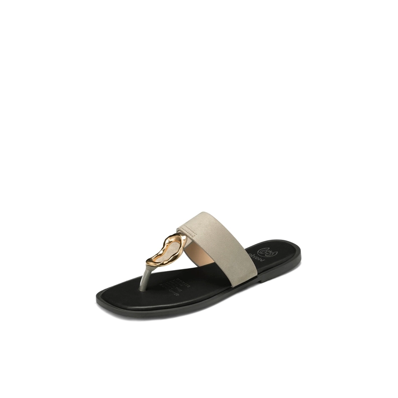 SANDALIA TIPO CHALA PU TEXTIL MUJER PLANO WEIDE HY23 - 2