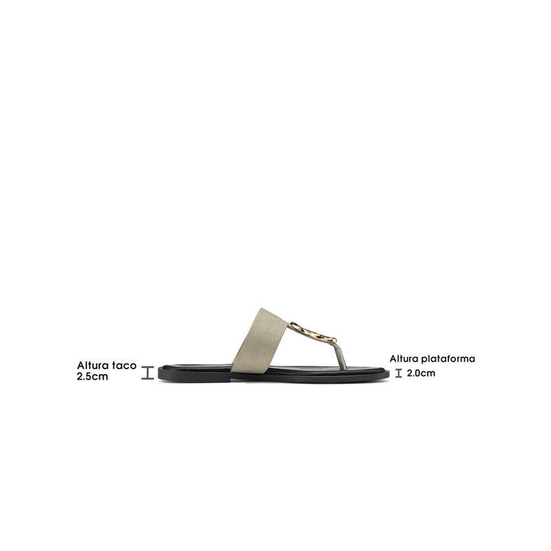 SANDALIA TIPO CHALA PU TEXTIL MUJER PLANO WEIDE HY23 - 4